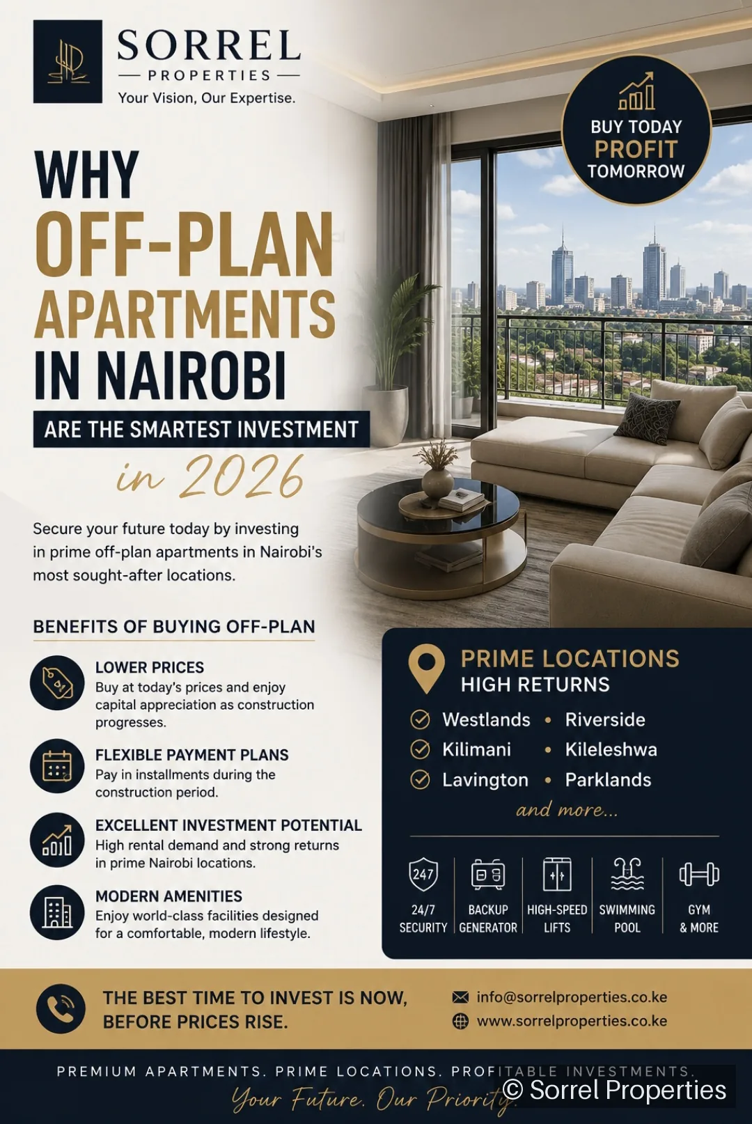 Why Off-Plan Apartments in Nairobi Are the Smartest Investment in 2026- Sorrel properties